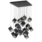 Pendants Multi-port/Cascade by W.A.C. Lighting ( 34 | PD-29325S-BK Ice Cube ) 