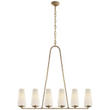 Linear/Island 4 Light + by Visual Comfort Signature ( 268 | ARN 5201GP-L Fontaine ) 