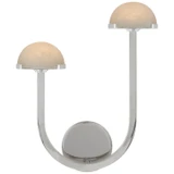 Sconces Double Glass by Visual Comfort Signature ( 268 | KW 2624PN-ALB Pedra ) 