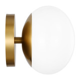 Sconces Single Glass by Visual Comfort Studio ( 454 | EV1011BBS Lune ) 