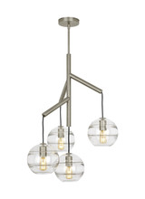 Mid. Chandeliers Glass Down by Visual Comfort Modern ( 182 | 700SDNMPR1CS-LED927 Sedona ) 