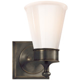 Sconces Single Glass by Visual Comfort Signature ( 268 | SS 2001BZ-WG Siena ) 