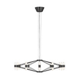 Mid. Chandeliers Glass Up by Visual Comfort Modern ( 182 | SLCH24927BZ Lassell ) 