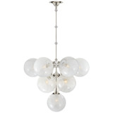 Mid. Chandeliers Glass Down by Visual Comfort Signature ( 268 | ARN 5401PN-WG Cristol ) 
