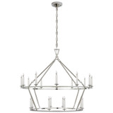 Large Chandeliers Candle by Visual Comfort Signature ( 268 | CHC 5179PN Darlana Ring ) 