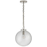 Mini Pendants Glass Down by Visual Comfort Signature ( 268 | TOB 5226PN/G4-SG Katie Globe ) 