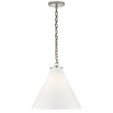Pendants Glass Down by Visual Comfort Signature ( 268 | TOB 5226PN/G6-WG Katie Conical ) 