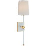 Sconces Single Candle by Visual Comfort Signature ( 268 | JN 2051WHT/CG-L Lucia ) 