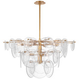 Large Chandeliers Glass Shade by Visual Comfort Signature ( 268 | ARN 5450G-CSG Loire ) 