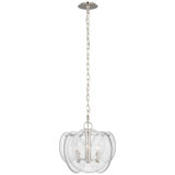 Mini Chandeliers Glass Shade by Visual Comfort Signature ( 268 | ARN 5453PN-CSG Loire ) 