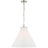 Pendants Glass Down by Visual Comfort Signature ( 268 | TOB 5227PN/G6-WG Katie Conical ) 
