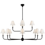 Large Chandeliers Candle by Visual Comfort Signature ( 268 | TOB 5453AI/EBO-L Piaf ) 
