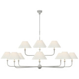 Large Chandeliers Candle by Visual Comfort Signature ( 268 | TOB 5458PW-L Piaf ) 