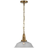 Pendants Glass Down by Visual Comfort Signature ( 268 | CHC 5461AB-CG Layton ) 