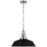 Pendants Metal Shade by Visual Comfort Signature ( 268 | CHC 5462PN-BLK Layton ) 