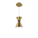 Mini Pendants Metal Shade by W.A.C. Lighting ( 34 | PD-57108-30-AB/BK Pin Up ) 