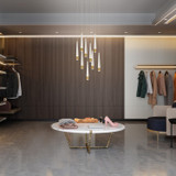 Mini Chandeliers Multi-Port/Cascade by W.A.C. Lighting ( 34 | PD-59409R-AB Quill ) 