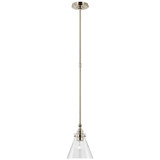Mini Pendants Glass Down by Visual Comfort Signature ( 268 | CHC 5525PN-CG Parkington ) 