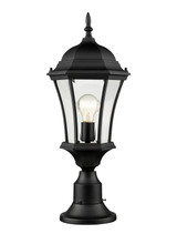 Exterior Post/Pier Head by Z-Lite ( 224 | 522PHM-553PM-BK Wakefield ) 