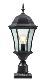 Exterior Post/Pier Head by Z-Lite ( 224 | 522PHM-BK-PM Wakefield ) 