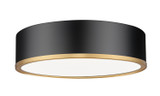 Flush Mounts Metal Shade by Z-Lite ( 224 | 1018F16-MB-MGLD-LED Bradley ) 