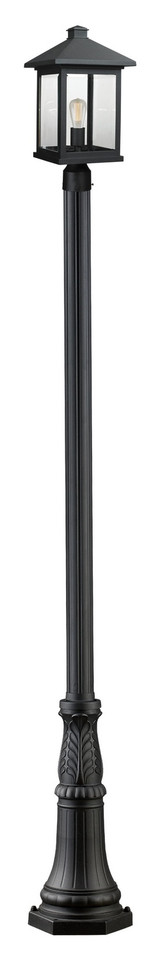 Exterior Post/Pier Head by Z-Lite ( 224 | 531PHBR-518P-BK Portland ) 
