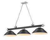 Linear/Island 3 Light Bar by Z-Lite ( 224 | 2306-3MB-BN-SMB Cordon ) 