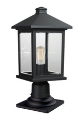 Exterior Post/Pier Head by Z-Lite ( 224 | 531PHMR-533PM-BK Portland ) 