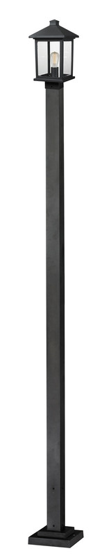 Exterior Post/Pier Head by Z-Lite ( 224 | 531PHMS-536P-BK Portland ) 