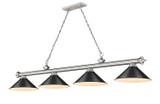 Linear/Island 4 Light + by Z-Lite ( 224 | 2306-4BN-MB15 Cordon ) 