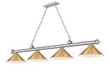 Linear/Island 4 Light + by Z-Lite ( 224 | 2306-4BN-RB15 Cordon ) 