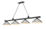 Linear/Island 4 Light + by Z-Lite ( 224 | 2306-4BP-SBN Cordon ) 