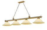 Linear/Island 4 Light + by Z-Lite ( 224 | 2306-4RB-GM16 Cordon ) 