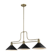 Linear/Island 3 Light Bar by Z-Lite ( 224 | 725-3HBR-MMB Melange ) 