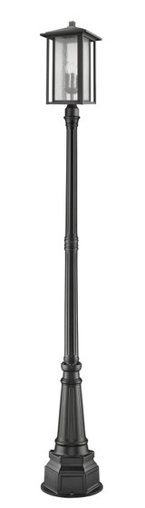 Exterior Post/Pier Head by Z-Lite ( 224 | 554PHXLR-564P-BK Aspen ) 