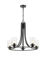 Mid. Chandeliers Glass Up by Z-Lite ( 224 | 492-5MB Beckett ) 