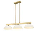 Linear/Island 3 Light Bar by Z-Lite ( 224 | 152MGLD-DMO14 Cobalt ) 
