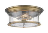 Flush Mounts Drum Shade by Z-Lite ( 224 | 727F16-HBR Sonna ) 
