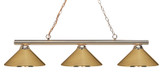 Linear/Island 3 Light Bar by Z-Lite ( 224 | 155-3PB-MPB Sharp Shooter ) 