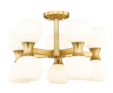 Semi-Flush Mts. Glass Down by Z-Lite ( 224 | 494-10SF-MGLD Artemis ) 