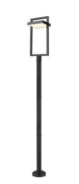 Exterior Post/Pier Head by Z-Lite ( 224 | 566PHXLR-567P-BK-LED Luttrel ) 
