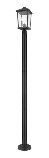 Exterior Post/Pier Head by Z-Lite ( 224 | 568PHBR-567P-BK Beacon ) 