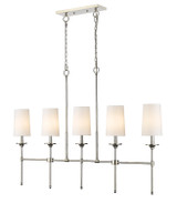 Linear/Island 4 Light + by Z-Lite ( 224 | 3033-5L-PN Emily ) 
