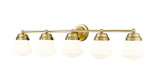 Bathroom Fixtures Five+Lights by Z-Lite ( 224 | 735-5V-LG Vaughn ) 