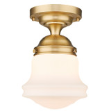 Semi-Flush Mts. Glass Down by Z-Lite ( 224 | 735F10-HBR Vaughn ) 