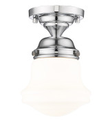 Semi-Flush Mts. Glass Down by Z-Lite ( 224 | 735F1-CH Vaughn ) 