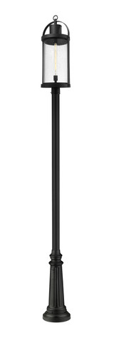 Exterior Post/Pier Head by Z-Lite ( 224 | 569PHXL-511P-BK Roundhouse ) 