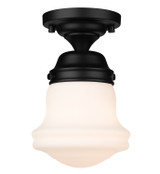 Semi-Flush Mts. Glass Down by Z-Lite ( 224 | 735F1-MB Vaughn ) 