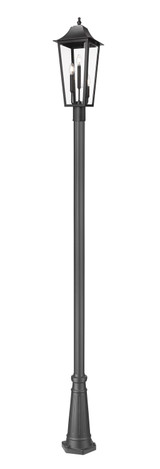 Exterior Post/Pier Head by Z-Lite ( 224 | 5008PHBR-519P-BK Gannon ) 