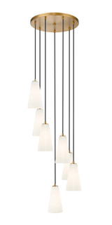 Mini Chandeliers Multi-Port/Cascade by Z-Lite ( 224 | 3043P6-7R-MGLD Farrell ) 